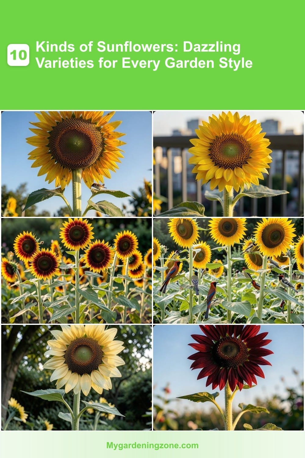10 Kinds of Sunflowers: Dazzling Varieties for Every Garden Style