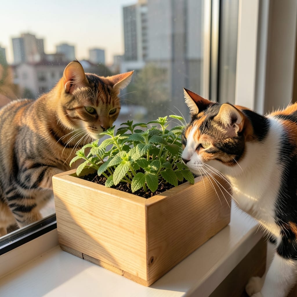 Window Sill Catnip Boxes