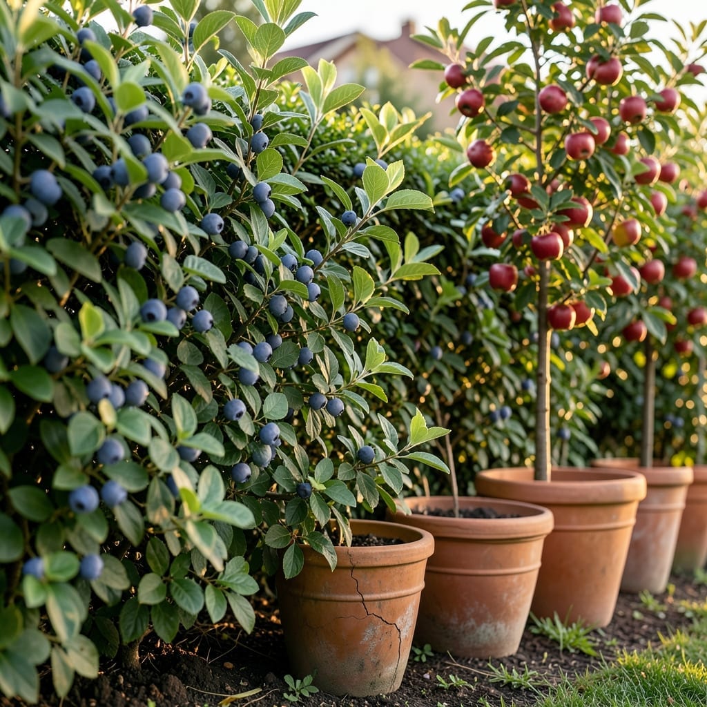Privacy Screen with Edible Plants