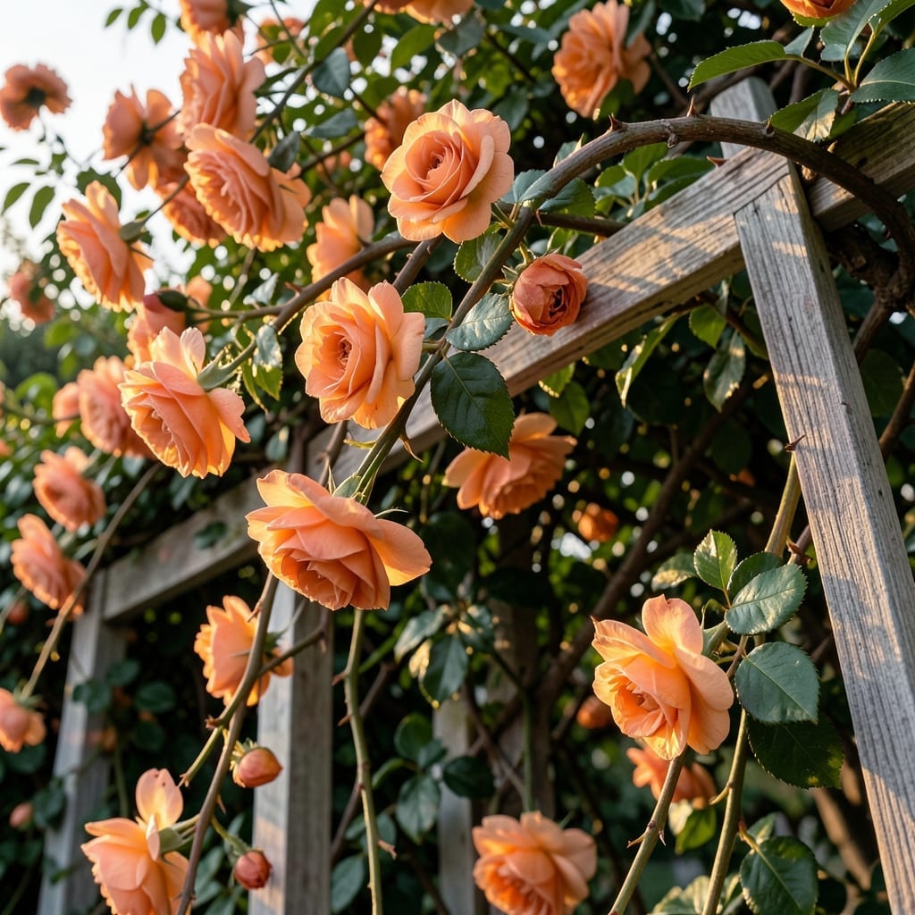 Tahitian Sunset Climbing Rose