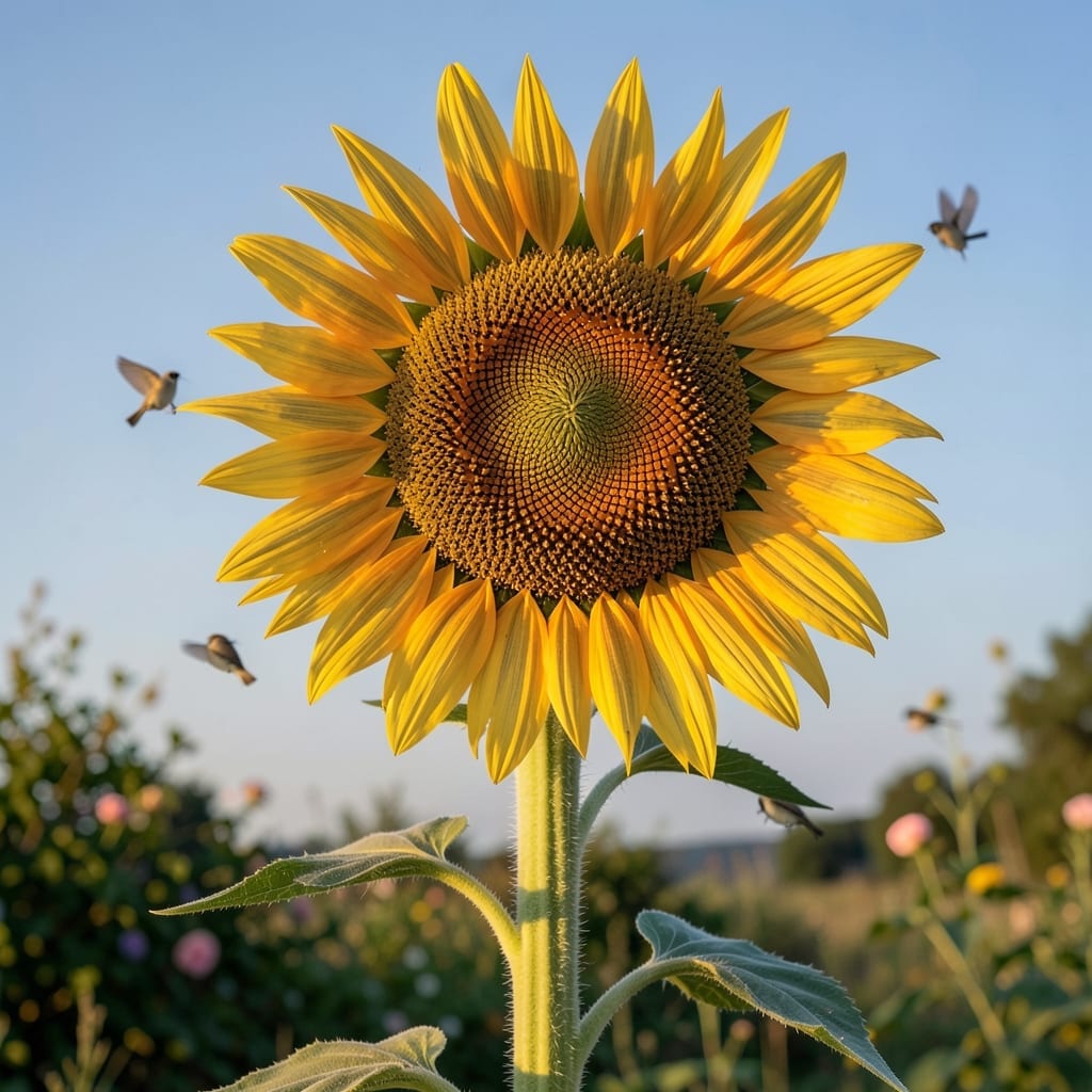 Mammoth Grey Stripe Sunflower