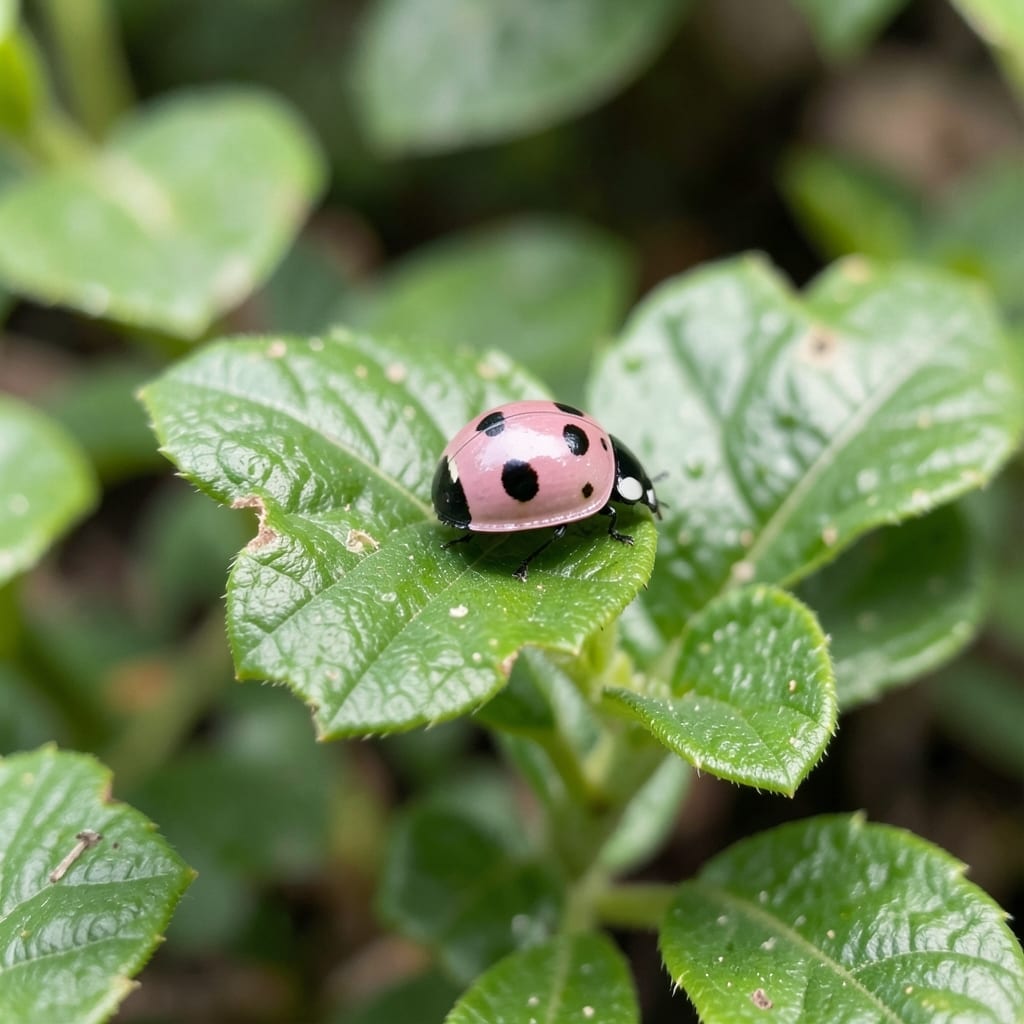 Spotted Pink Ladybug
