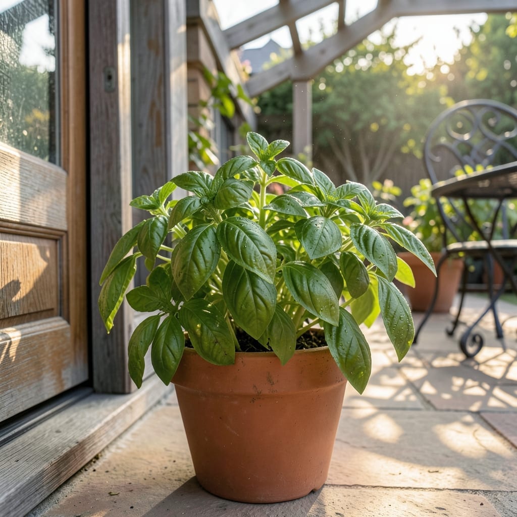 Basil for Edible Mosquito Control