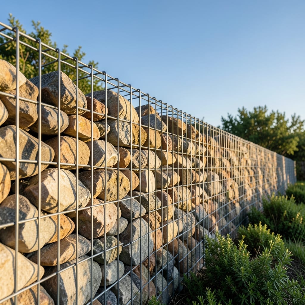Stone Gabion Wall