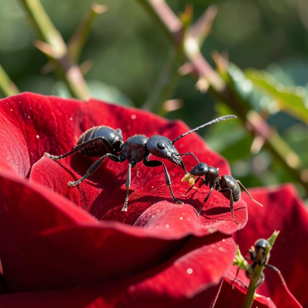 Ants on Roses: Natural Deterrents for Thriving Blooms