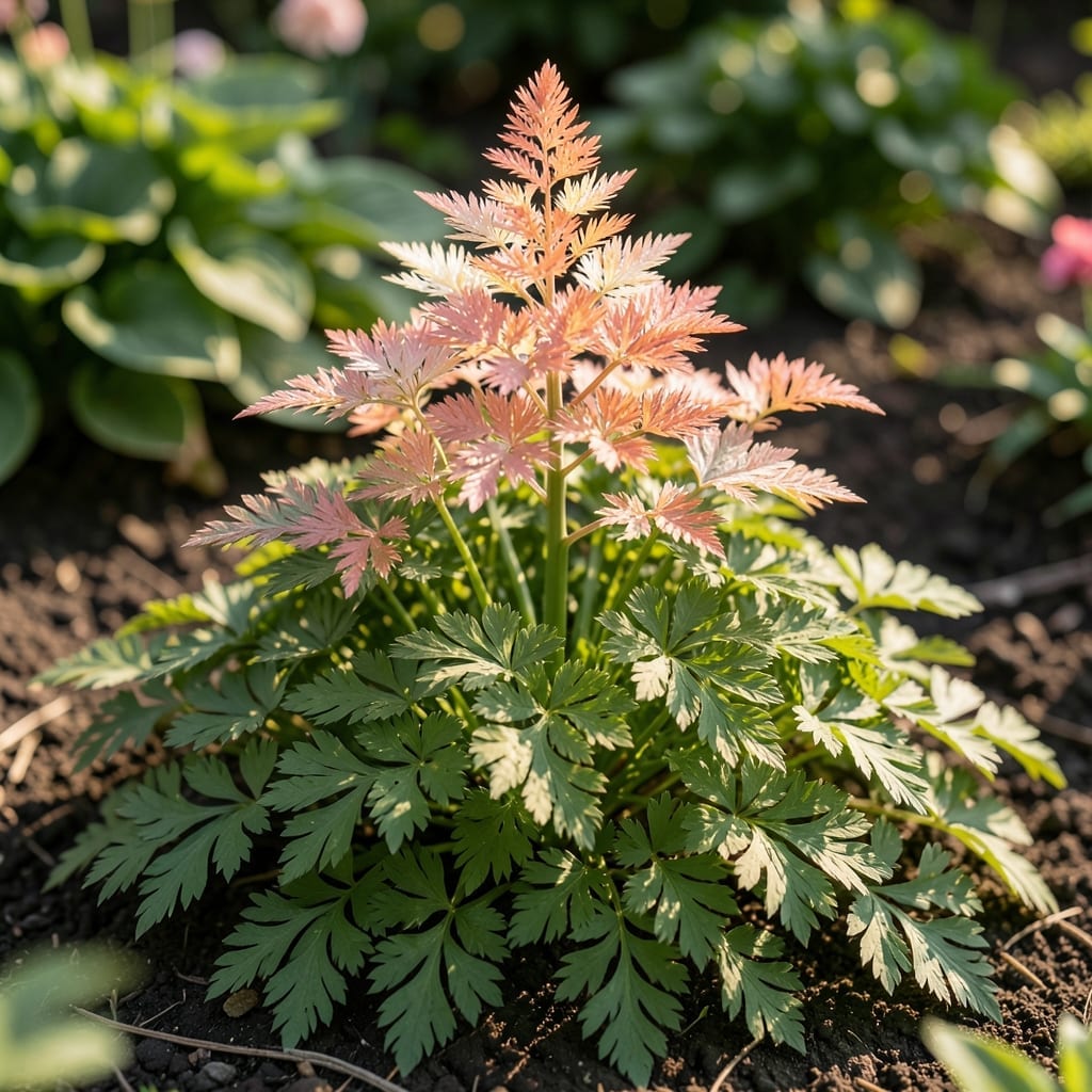 Astilbe with Fern-Like Foliage