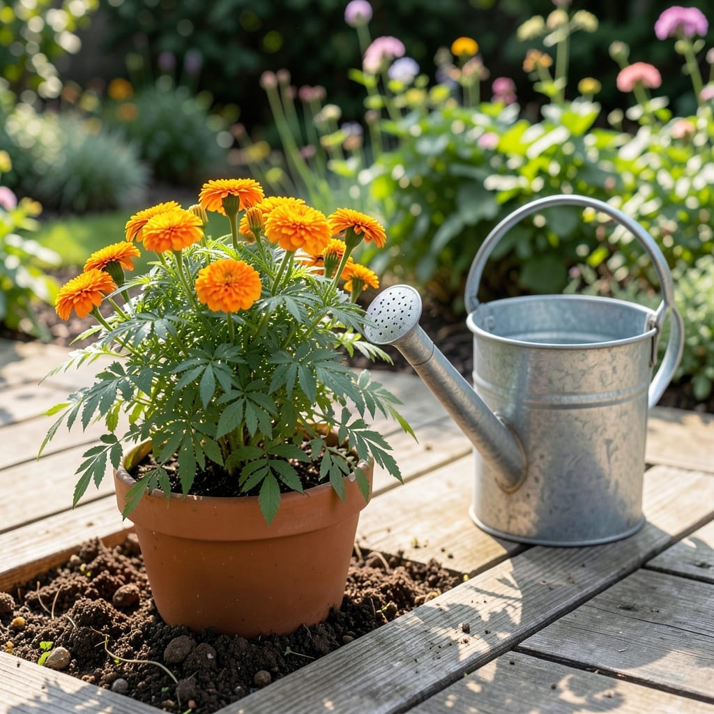 How to Water Marigolds in Pots: Seasonal Guide for Thriving Blooms