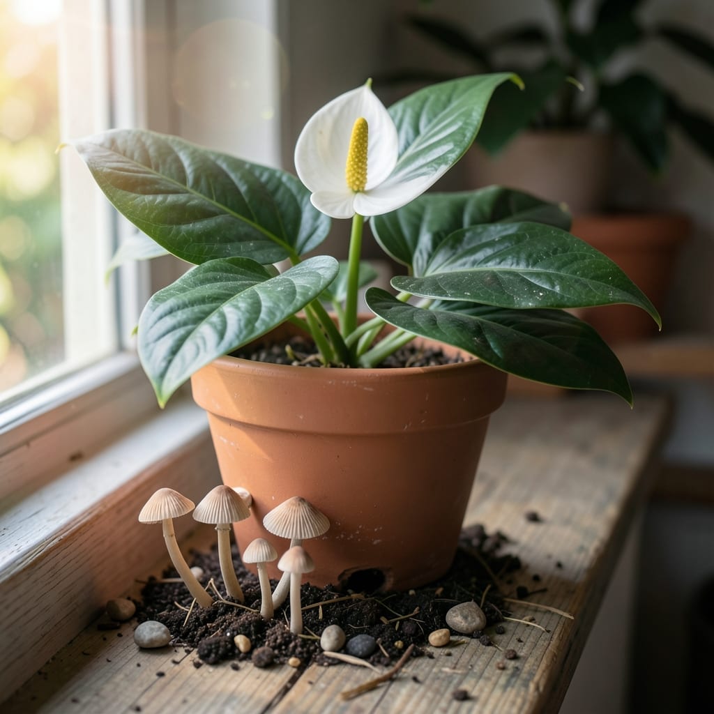 Mushroom Growing in Potted Plant: Identification and Safe Removal Guide Mushroom Growing in Potted Plant: Identification and Safe Removal Guide