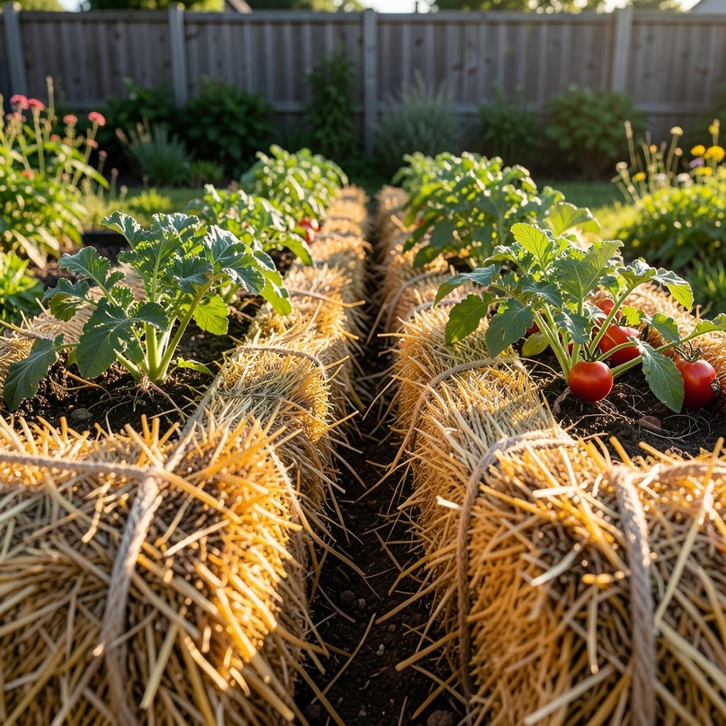 Straw Bale Garden Bed