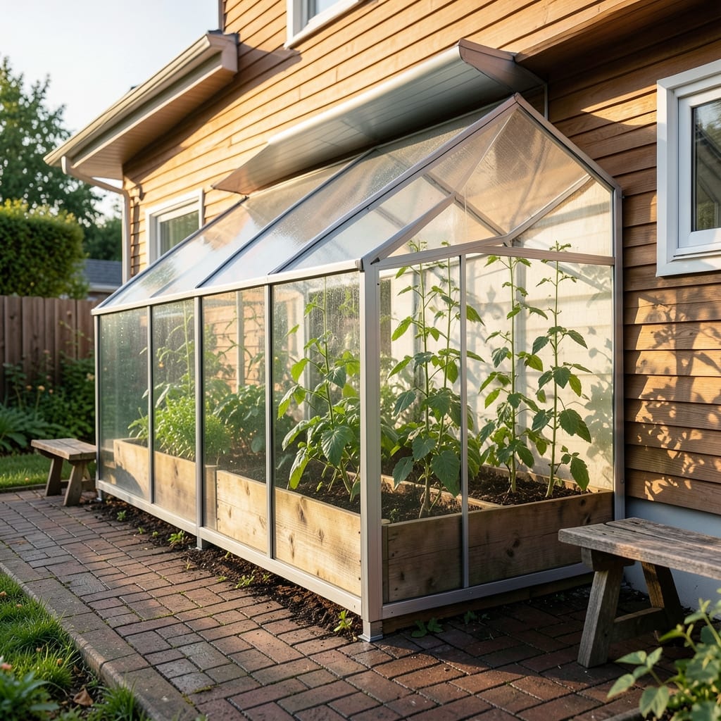 Lean-To Greenhouse Structure
