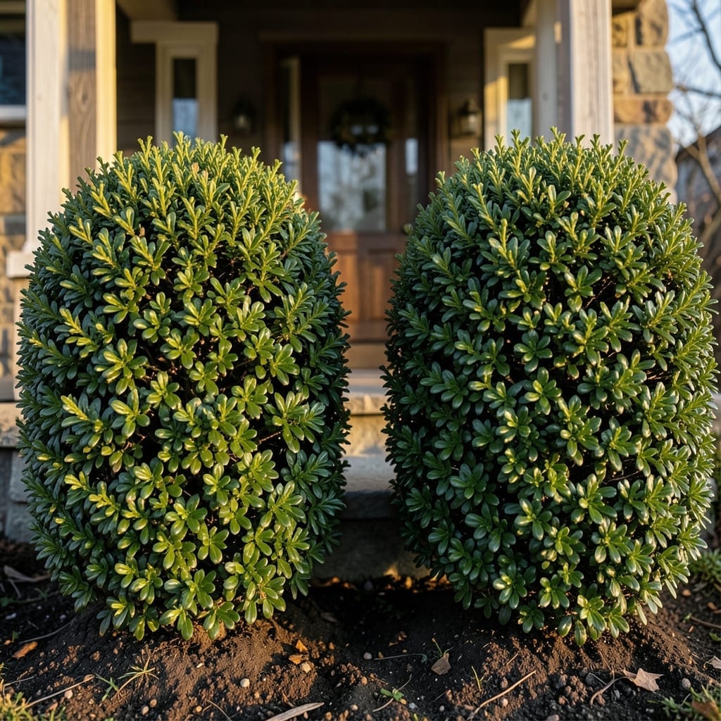 Evergreen Boxwood Shrubs