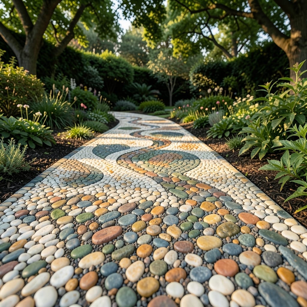 Pebble Mosaic Path