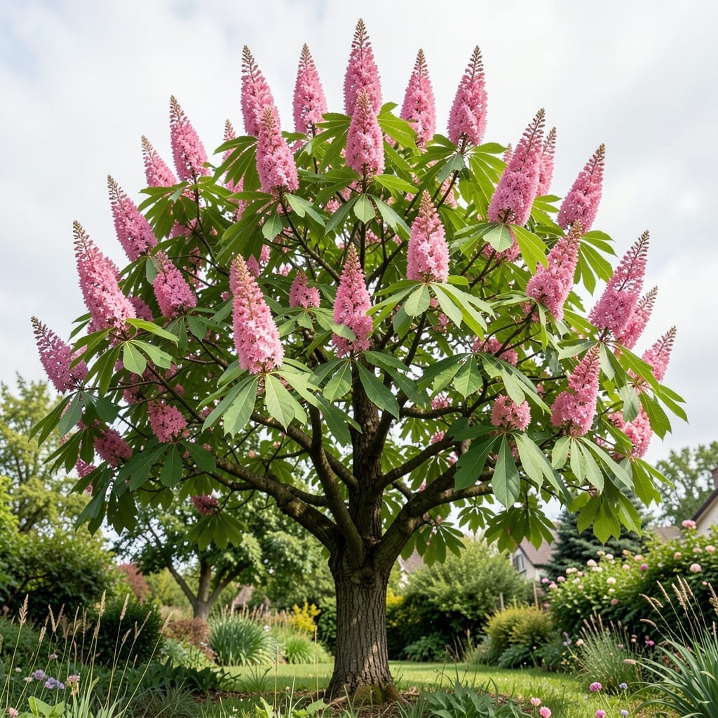 Pink Horse Chestnut Tree