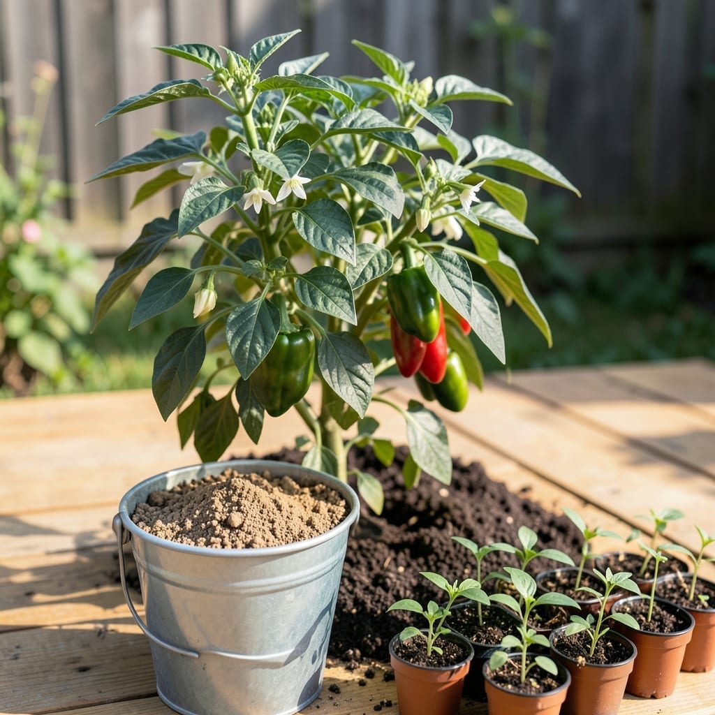 How Many Pepper Plants in a 5 Gallon Bucket: Space-Saving Growing Guide