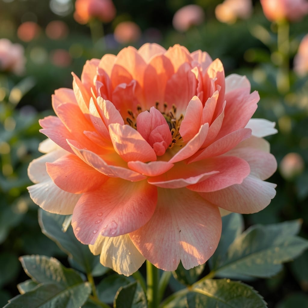 Coral Sunset Semi-Double Peony