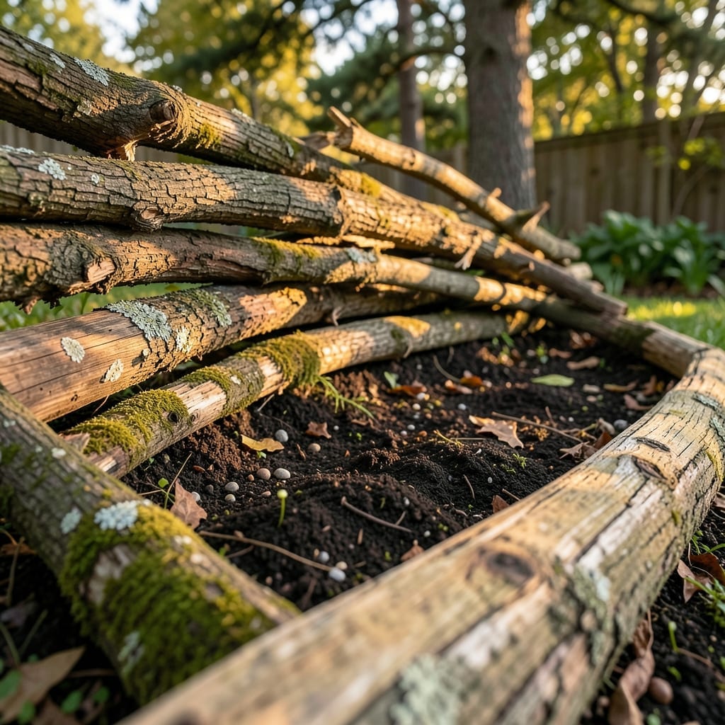 Log and Branch Edging
