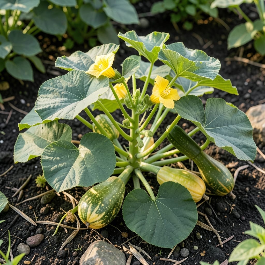 Round Squash Leaves: Visual Guide to Healthy Plant Identification Round Squash Leaves: Visual Guide to Healthy Plant Identification