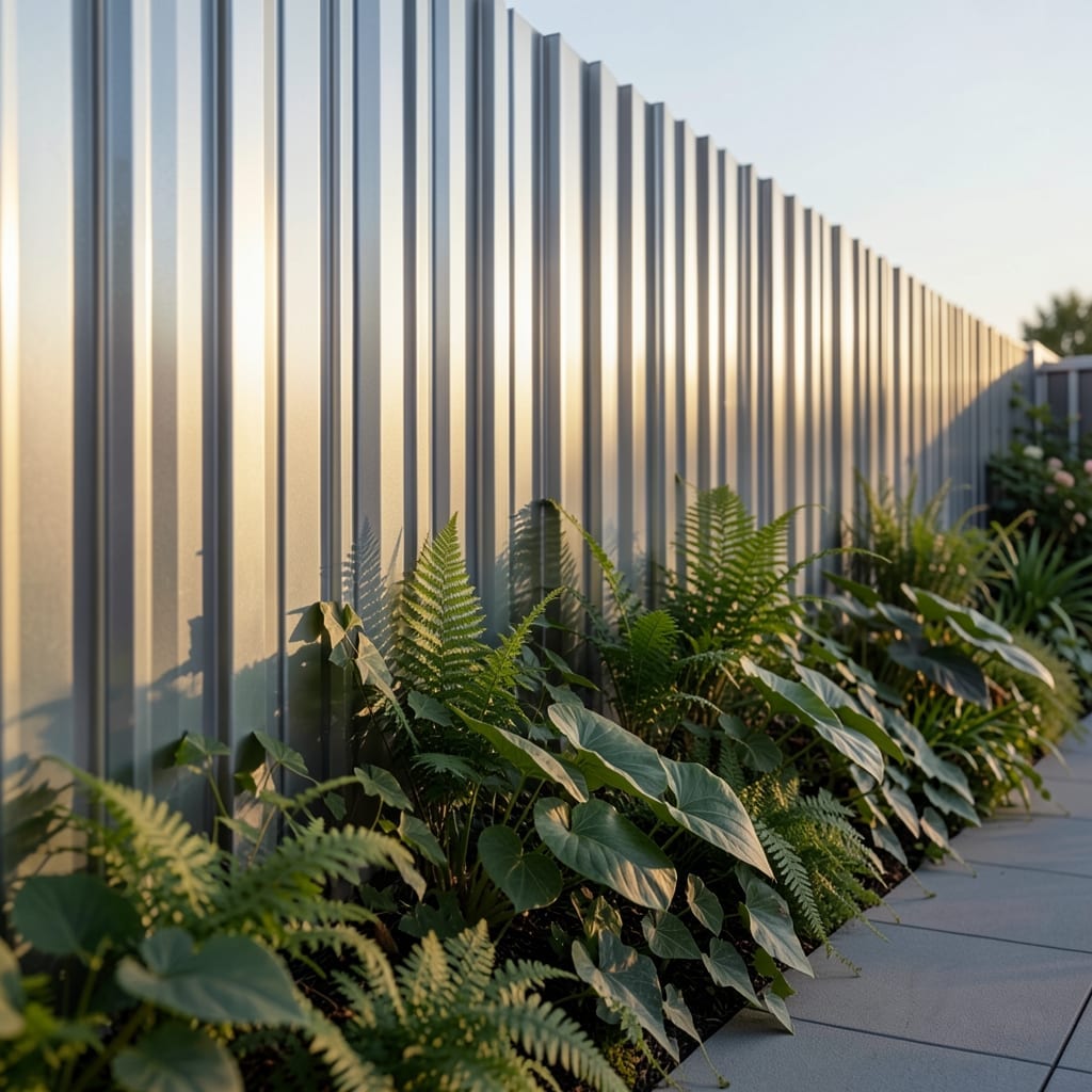 Corrugated Metal Fence Panels