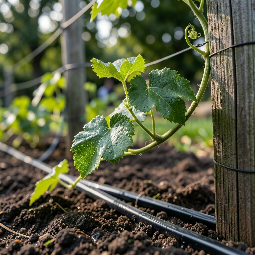 Watering Techniques for Young Vines
