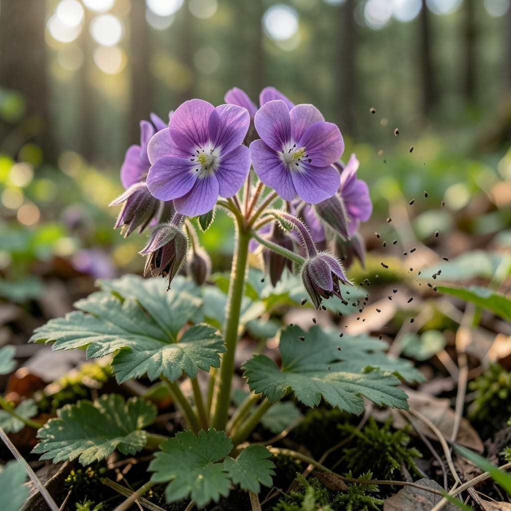Geraniums Wild Seed Ejection