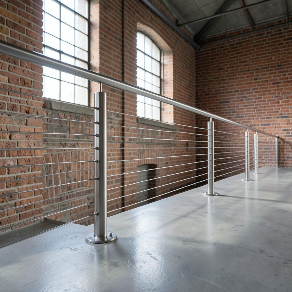 Industrial Metal Cable Railing