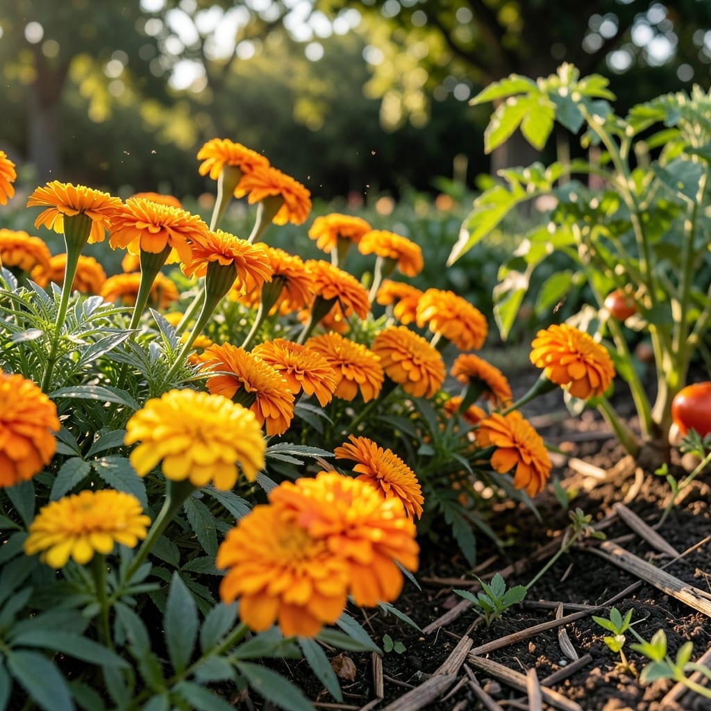 Marigolds Against Gnat Infestations
