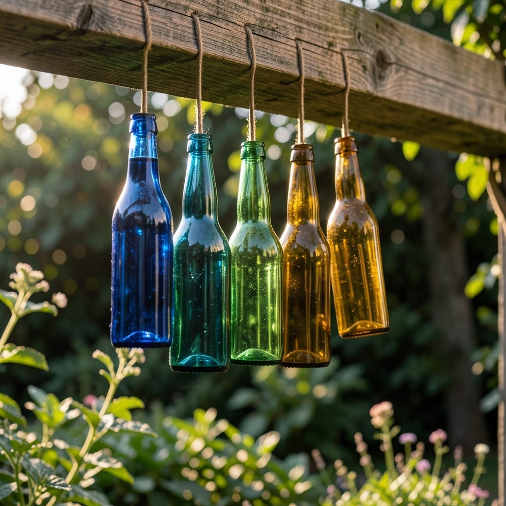 Glass Bottle Wind Chimes