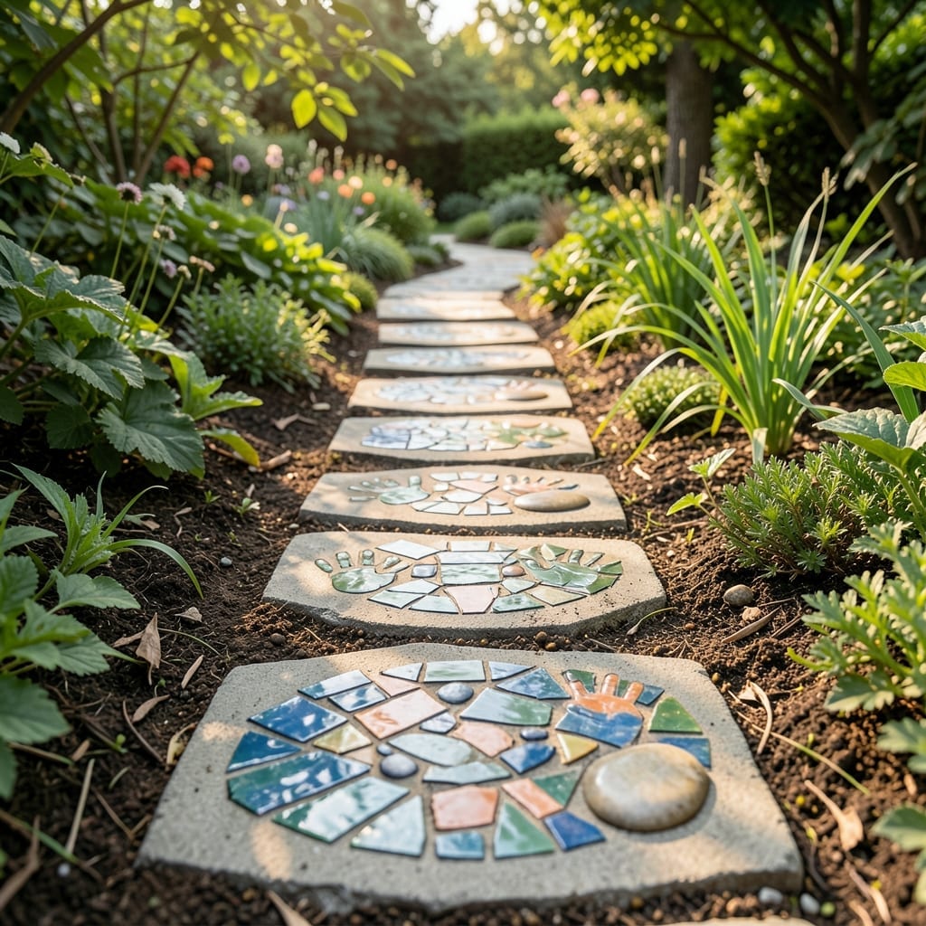 DIY Stepping Stone Path