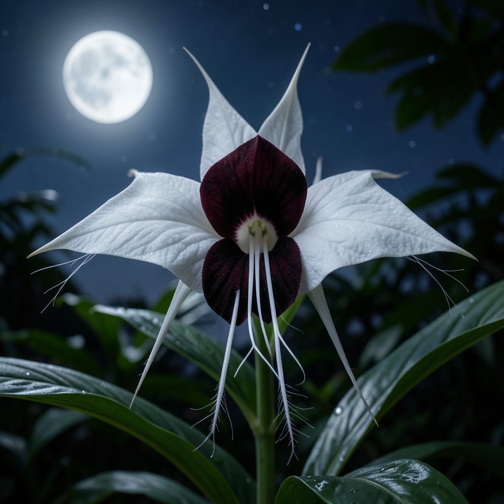 White Bat Flower