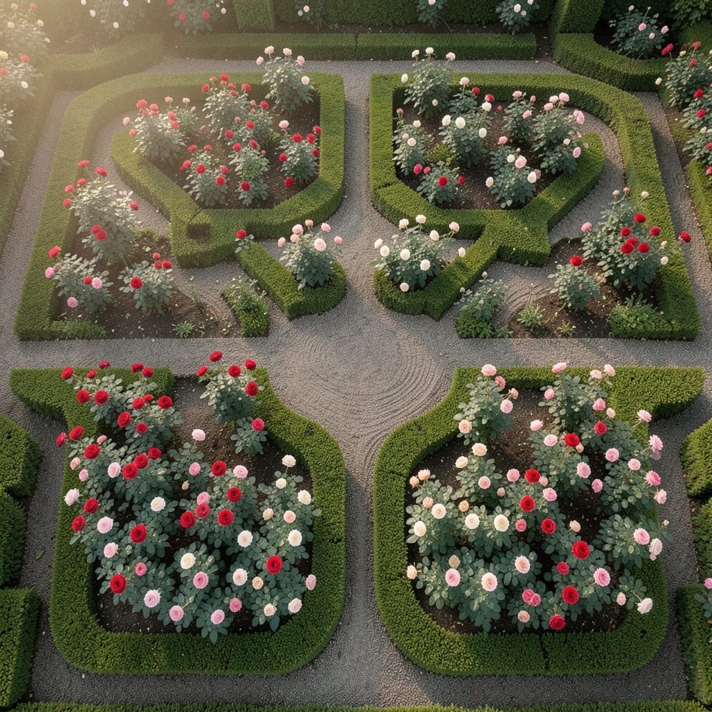 Formal Rose Parterre