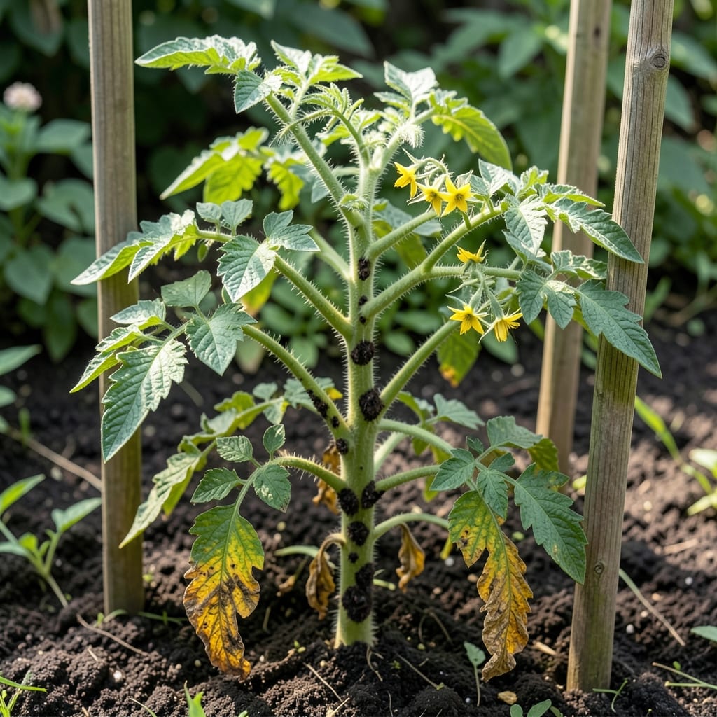 Tomato Stem Canker: Early Diagnosis and Organic Treatment Methods Tomato Stem Canker: Early Diagnosis and Organic Treatment Methods