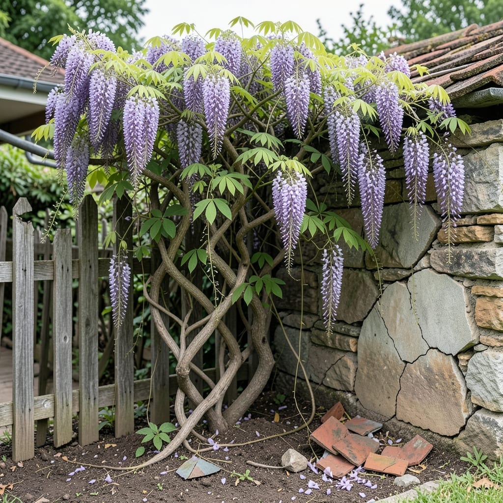Wisteria Damage to Property: Prevention and Control for Homeowners Wisteria Damage to Property: Prevention and Control for Homeowners