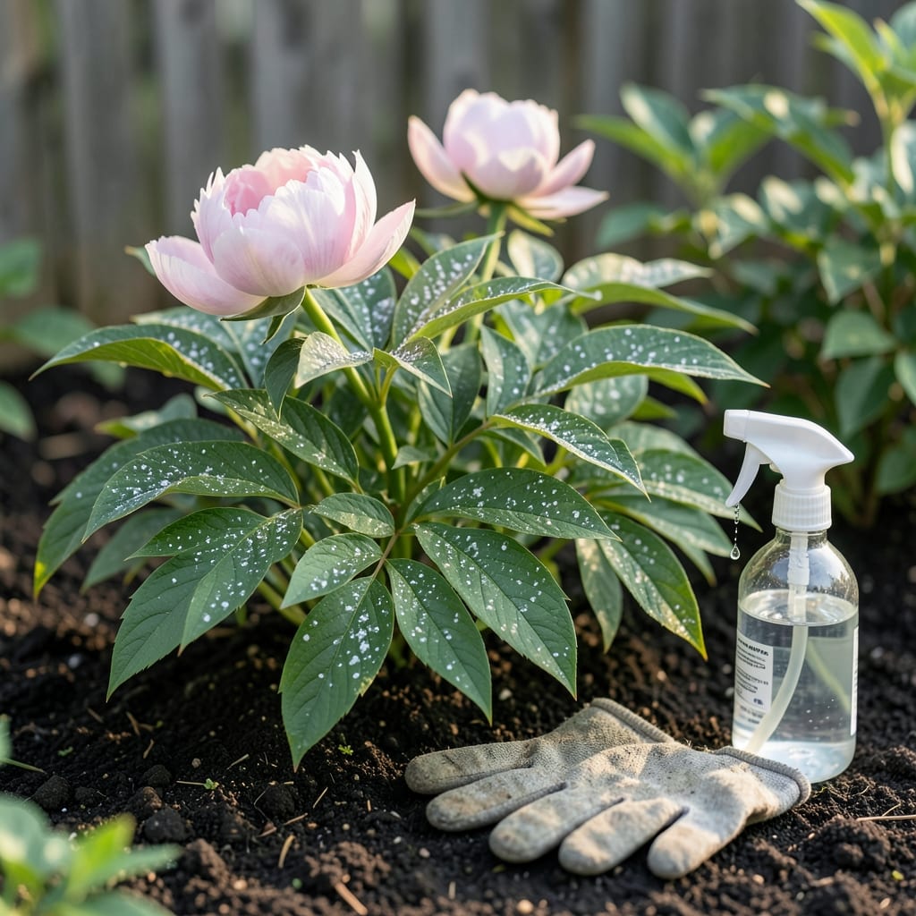 Powdery Mildew Treatment for Peonies: Natural Fungicide for Healthy Blooms