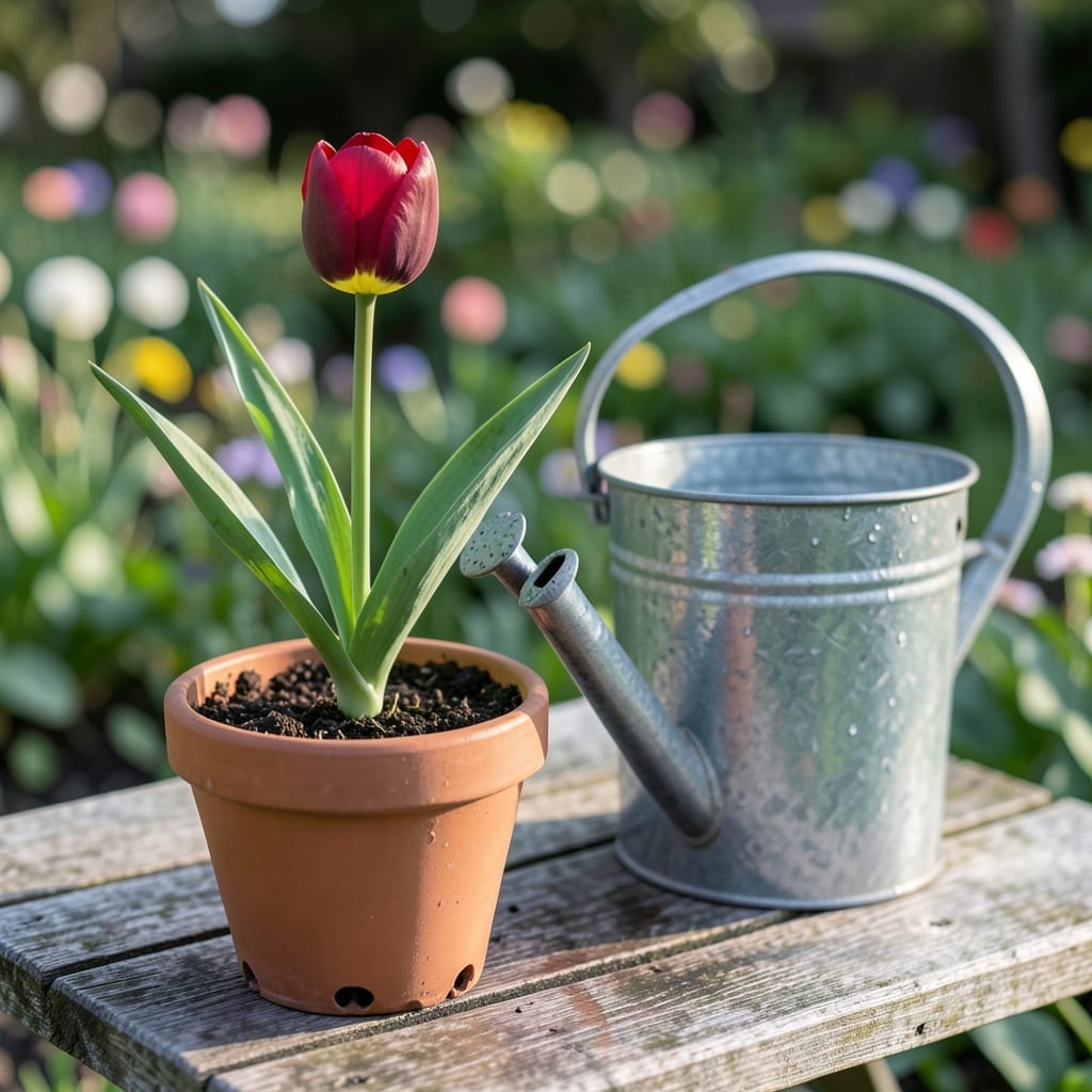 How Often Do You Water Tulips in a Pot: Essential Frequency Guide