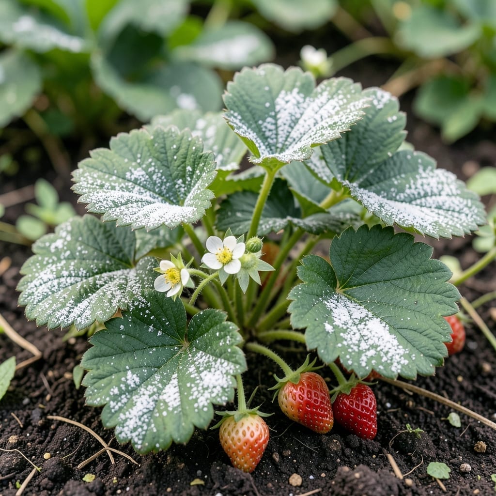 Powdery Mildew on Strawberry Plants: Identification and Organic Treatment