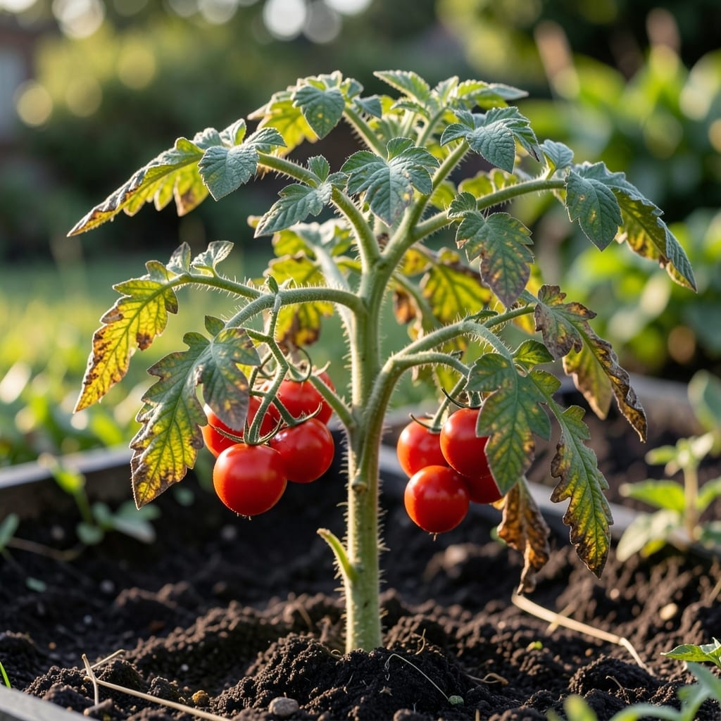 Sunburned Tomato Leaves: Visual Guide to Early Intervention and Recovery