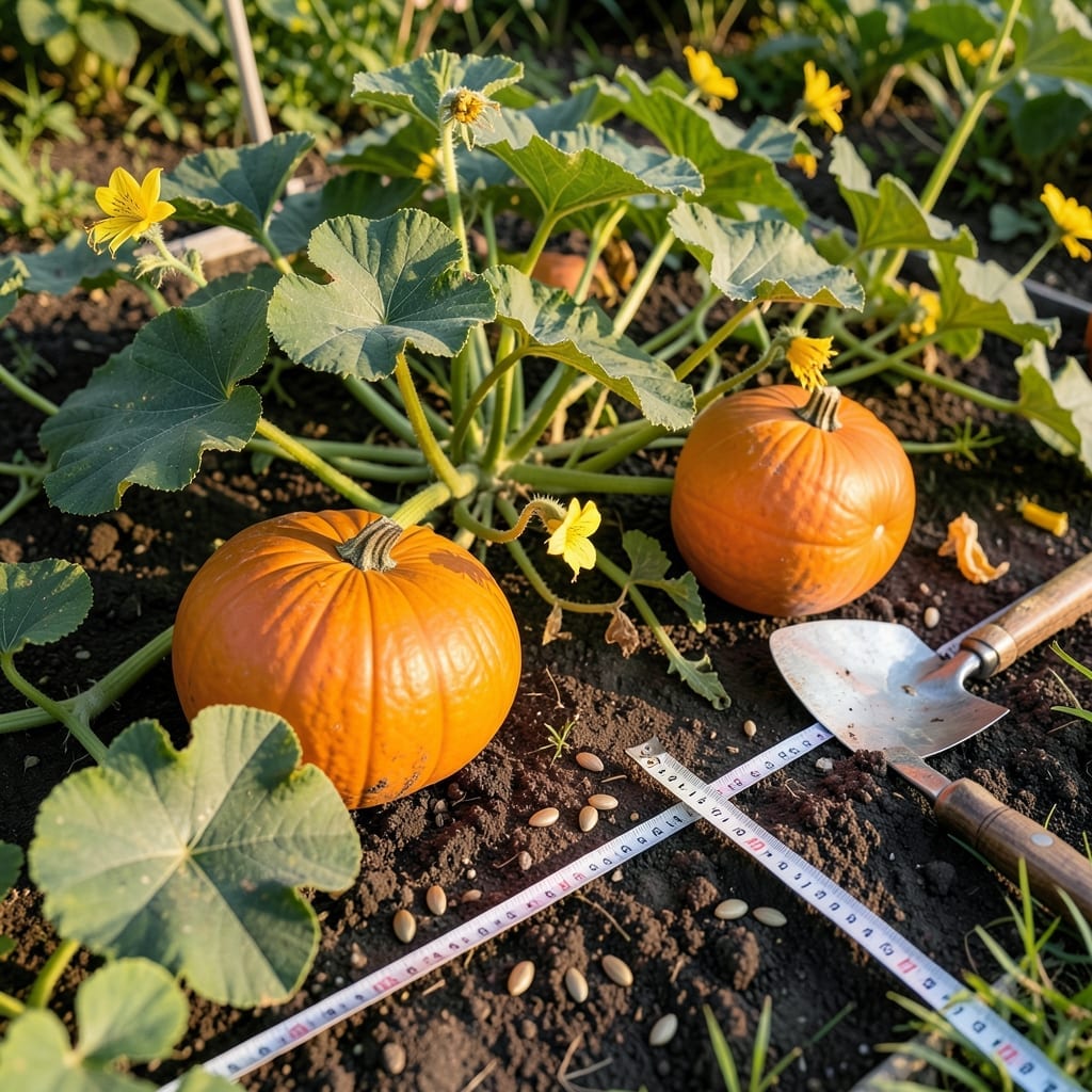 How Far Do U Place Pumpkin Seeds: Optimal Spacing for Healthy Vines