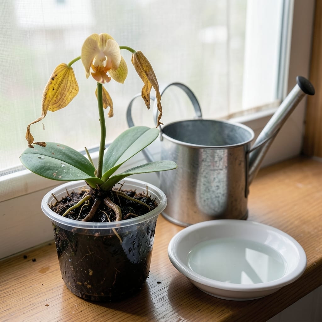 Overwatered Orchids: Signs of Stress and Simple Revival Steps Overwatered Orchids: Signs of Stress and Simple Revival Steps