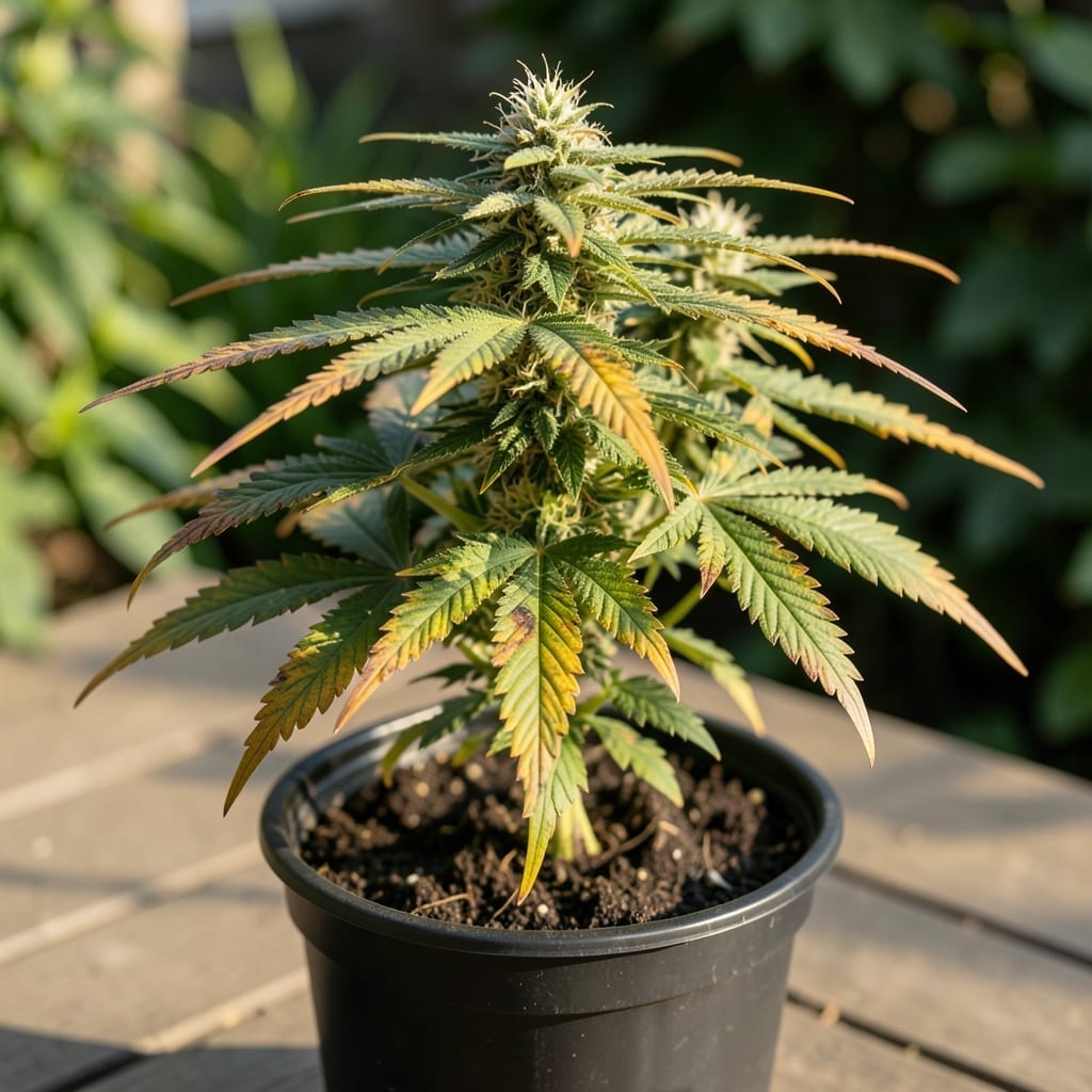 Cannabis Plant Nutrient Burn: Leaf Tip Discoloration and Recovery