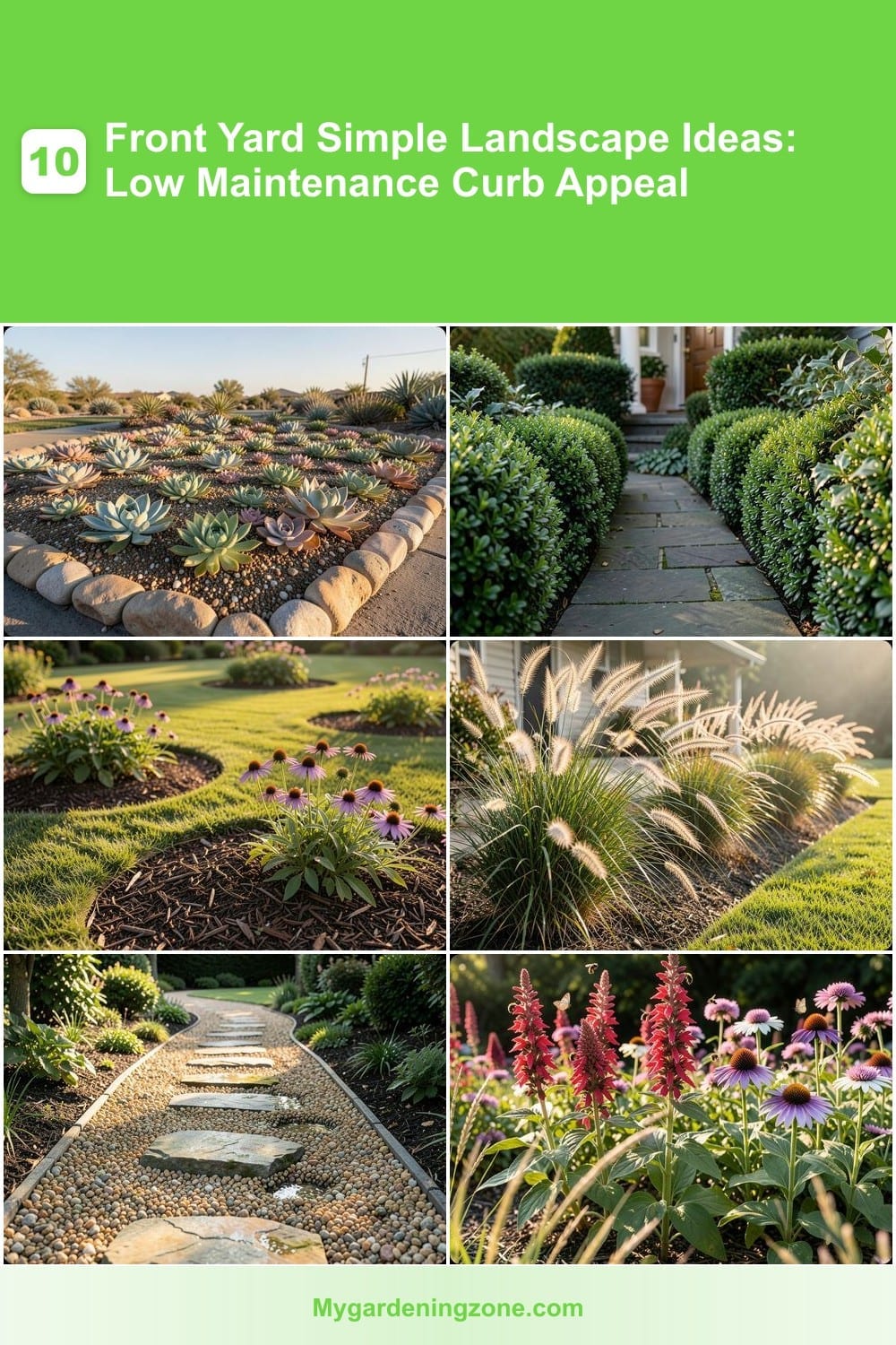 10 Front Yard Simple Landscape Ideas: Low Maintenance Curb Appeal 10 Front Yard Simple Landscape Ideas: Low Maintenance Curb Appeal