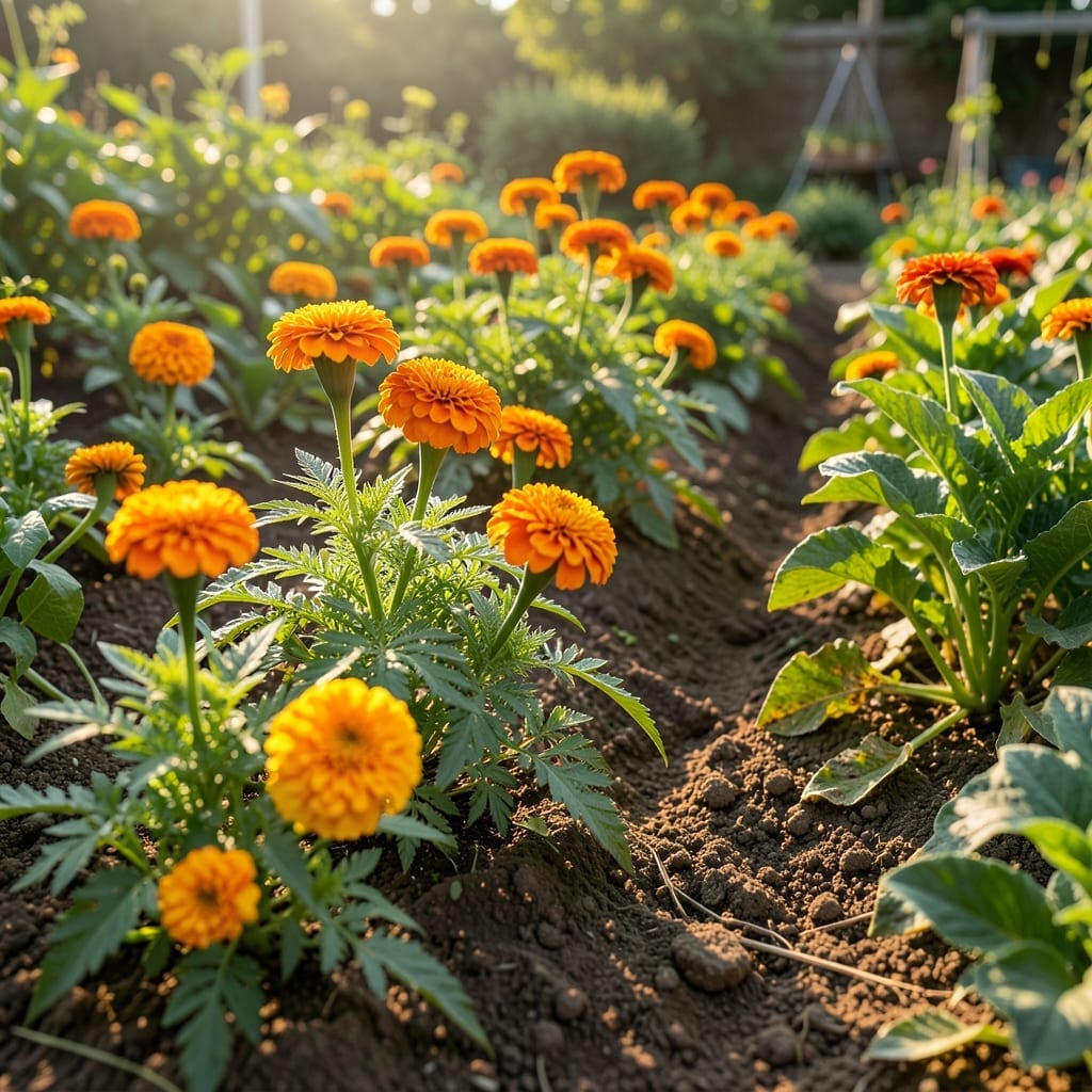 Marigold Flowers as Natural Repellents