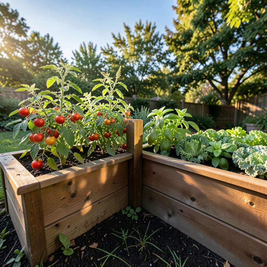 L-Shaped Corner Garden