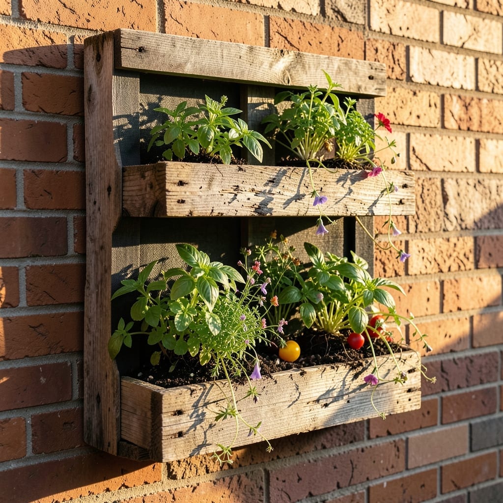Pallet Vertical Planter Wall