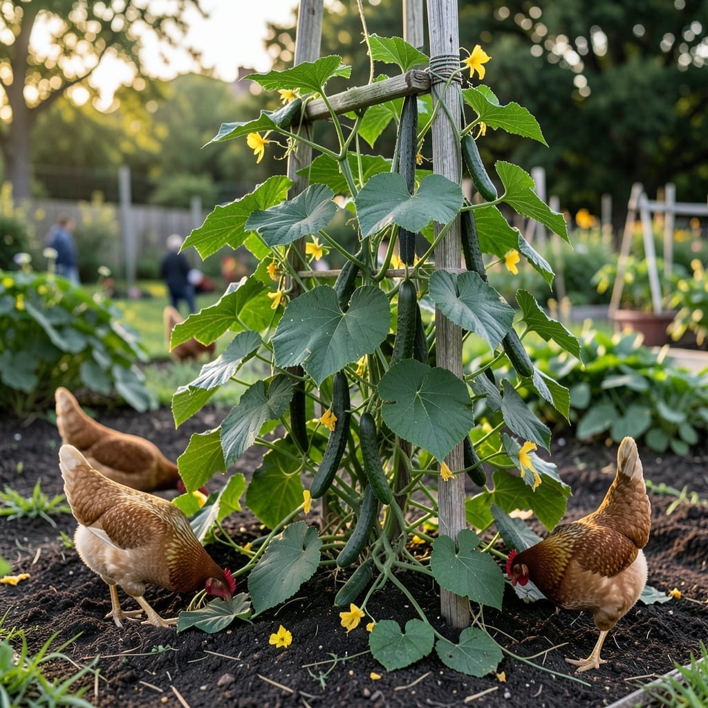 Can Chickens Eat Cucumber Leaves: Toxicity Risks and Safe Alternatives