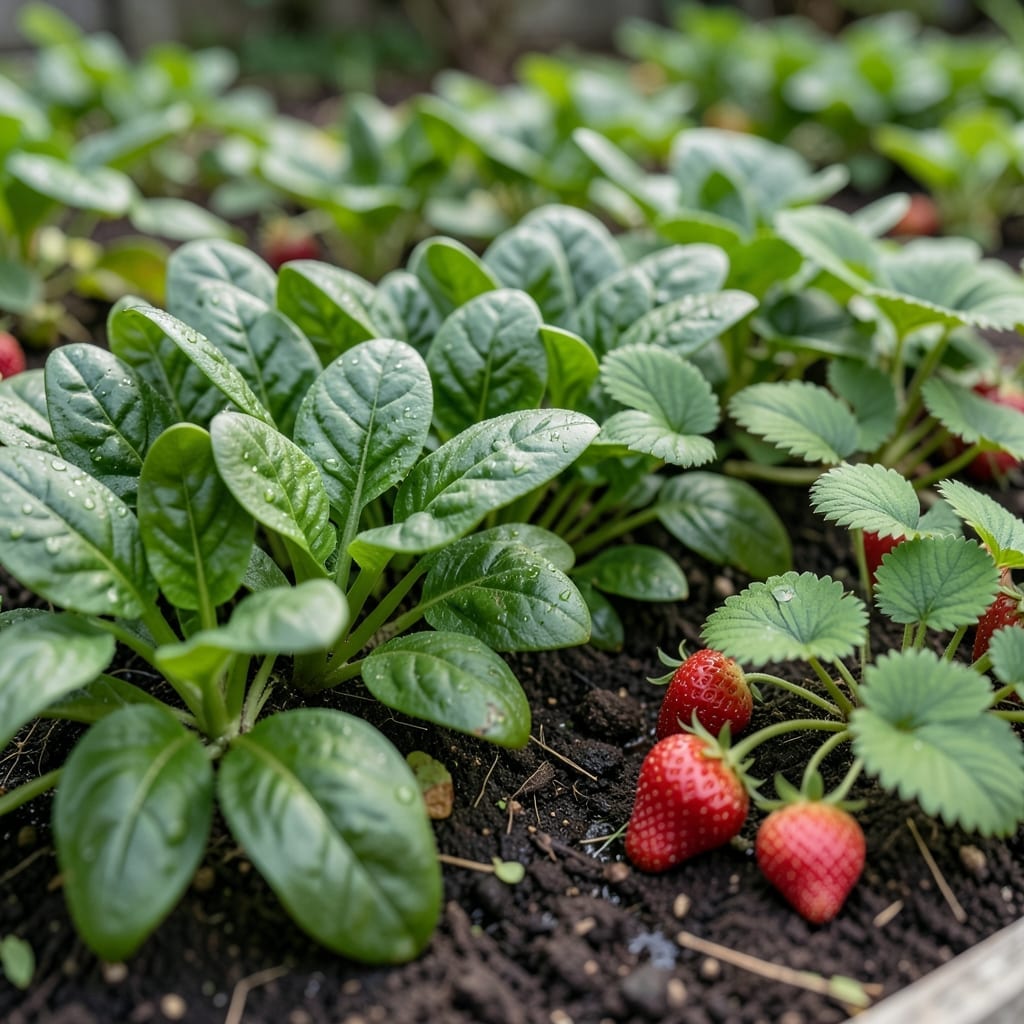 Spinach with Strawberries