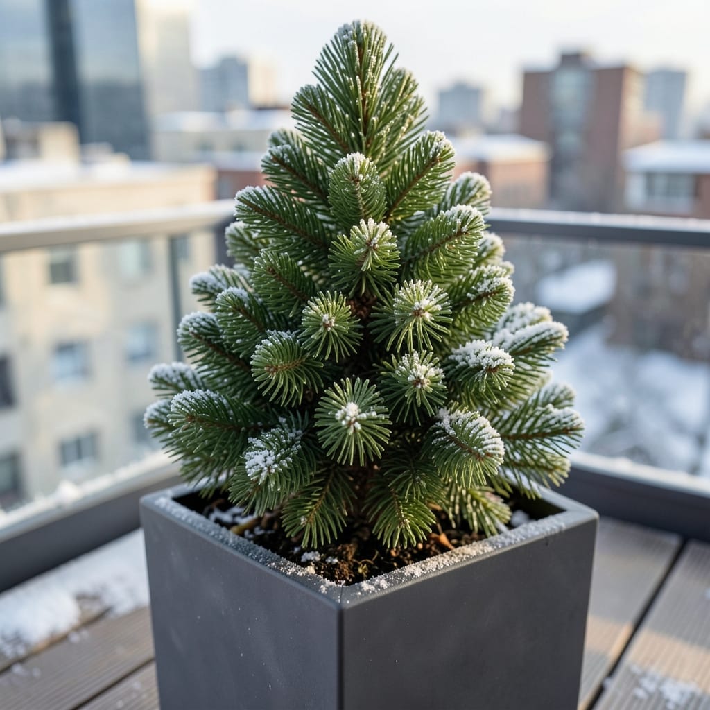 Dwarf Alberta Spruce in Containers