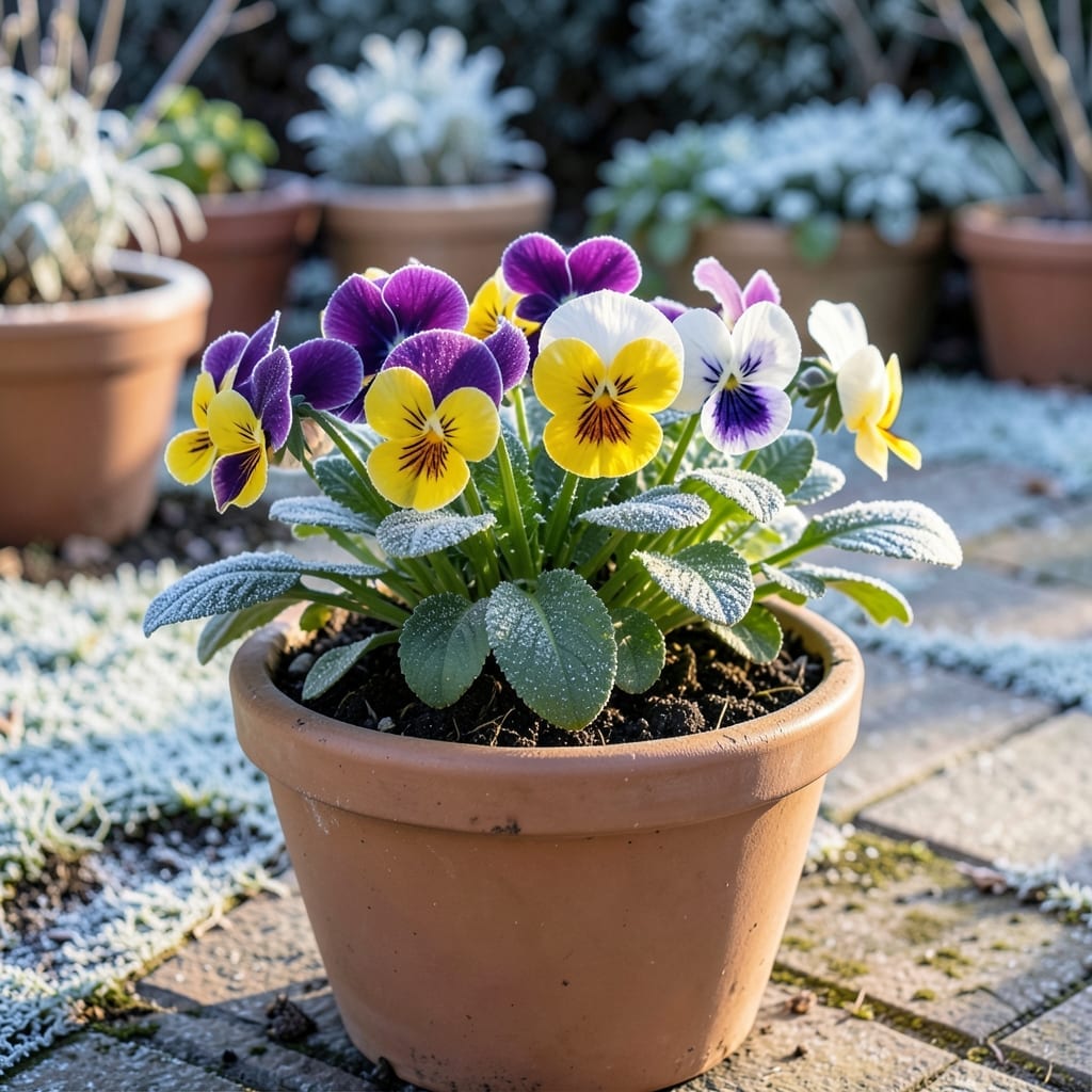Winter-Blooming Pansies