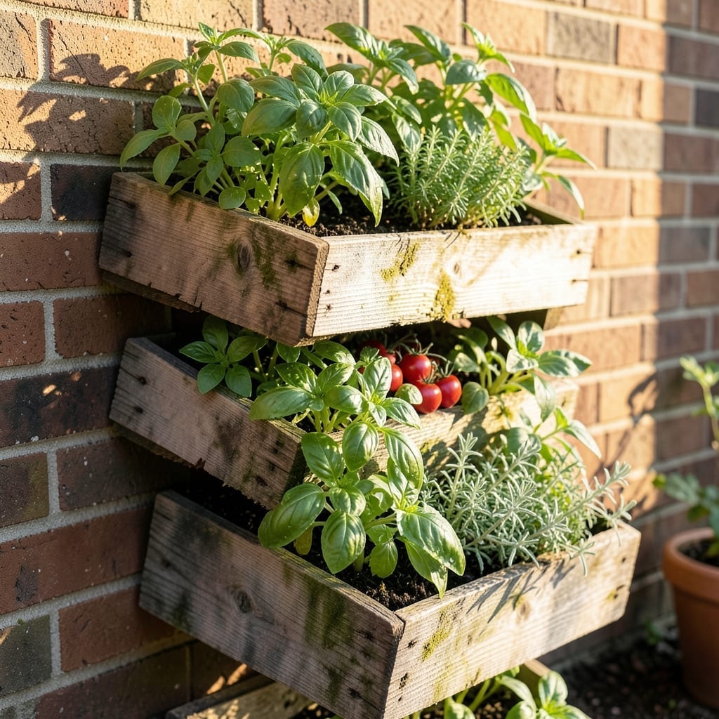Wooden Crate Stack Garden