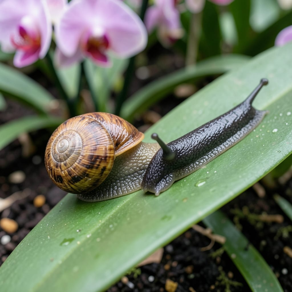 Snails And Slugs On Orchids: Organic Removal For Thriving Blooms