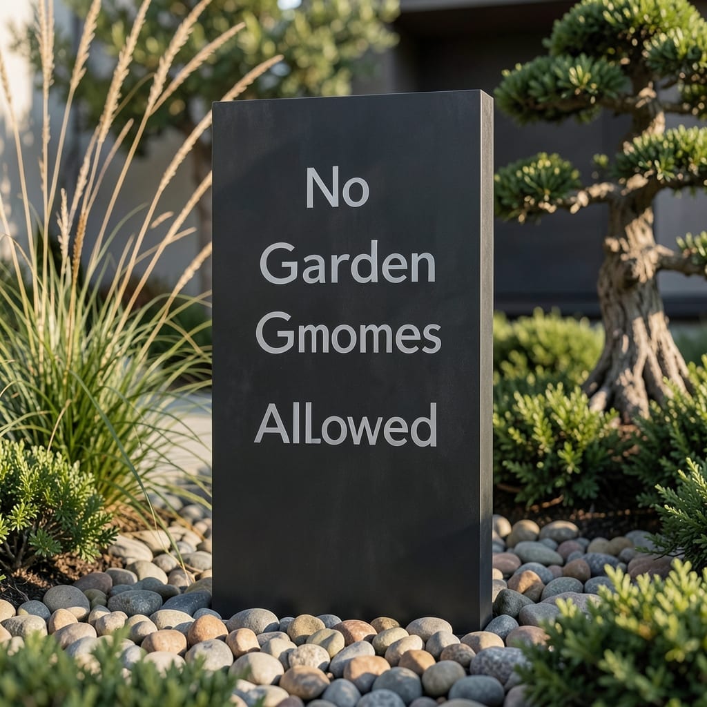 No Garden Gnomes Allowed